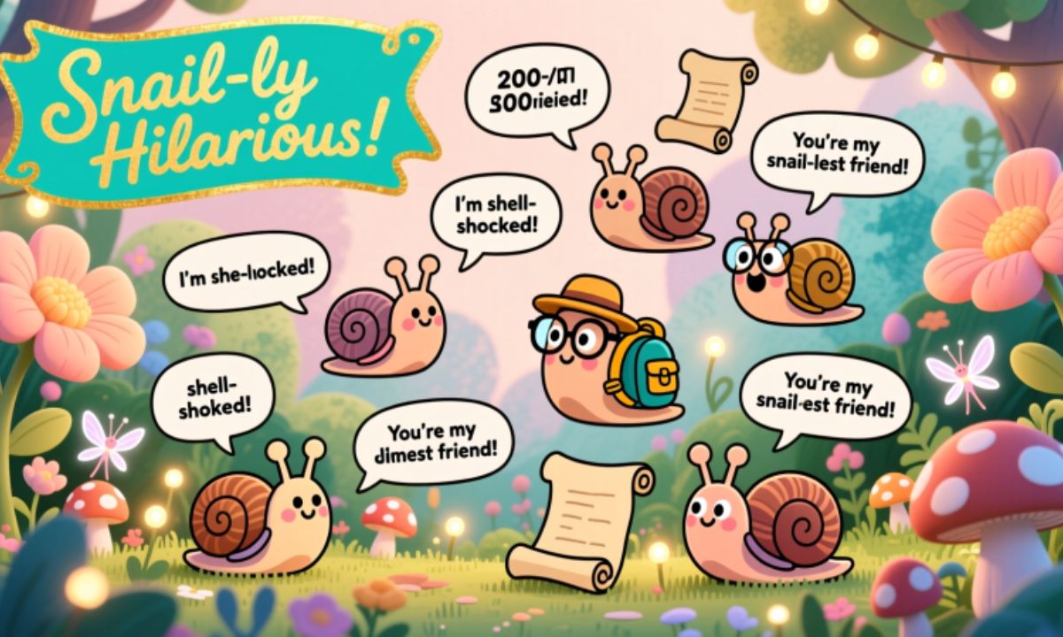 200 + Unique Snail Puns & Jokes Funny, Cute, and Clever Ideas