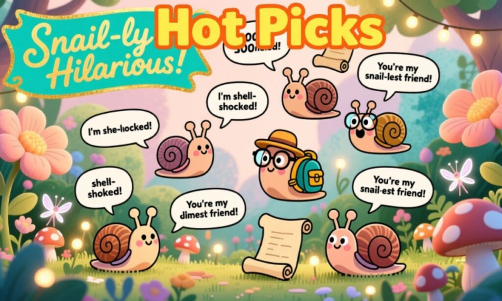 200 + Unique Snail Puns & Jokes Funny, Cute, and Clever Ideas 