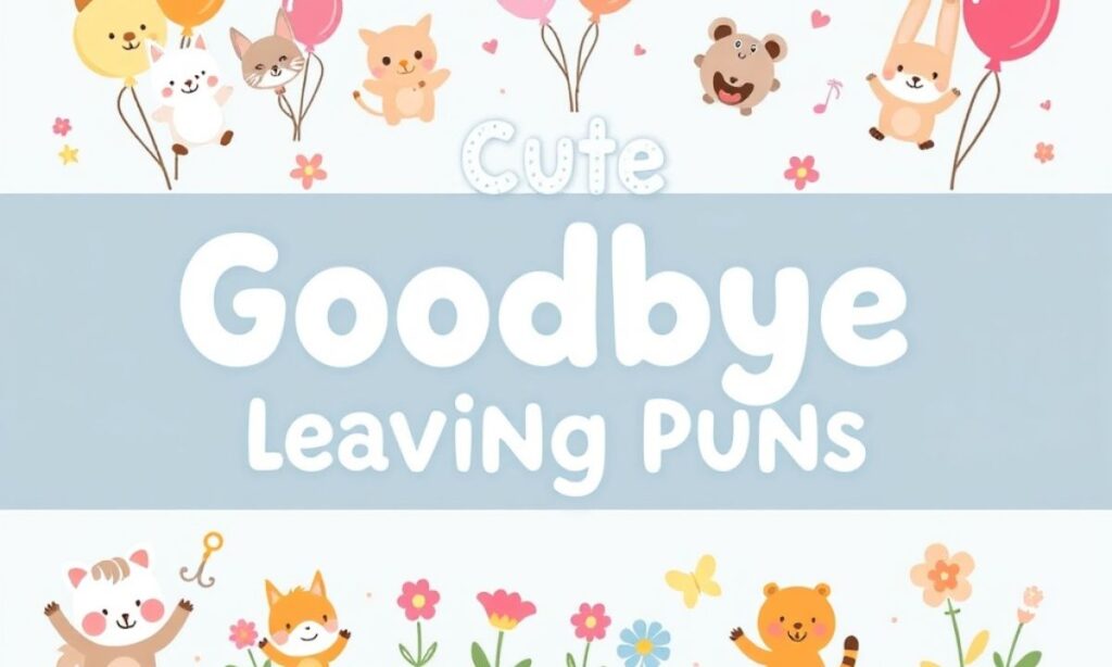 Cute Goodbye Leaving Puns