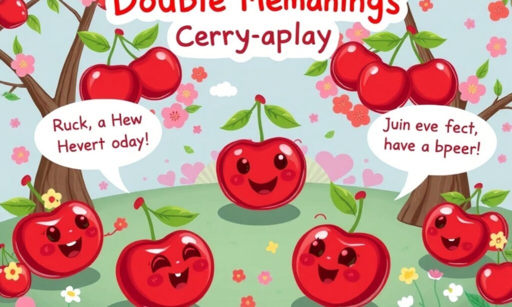 Double Meanings Cherry Wordplay