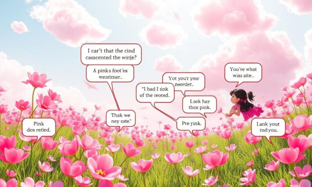 Double Meanings Pink Wordplay