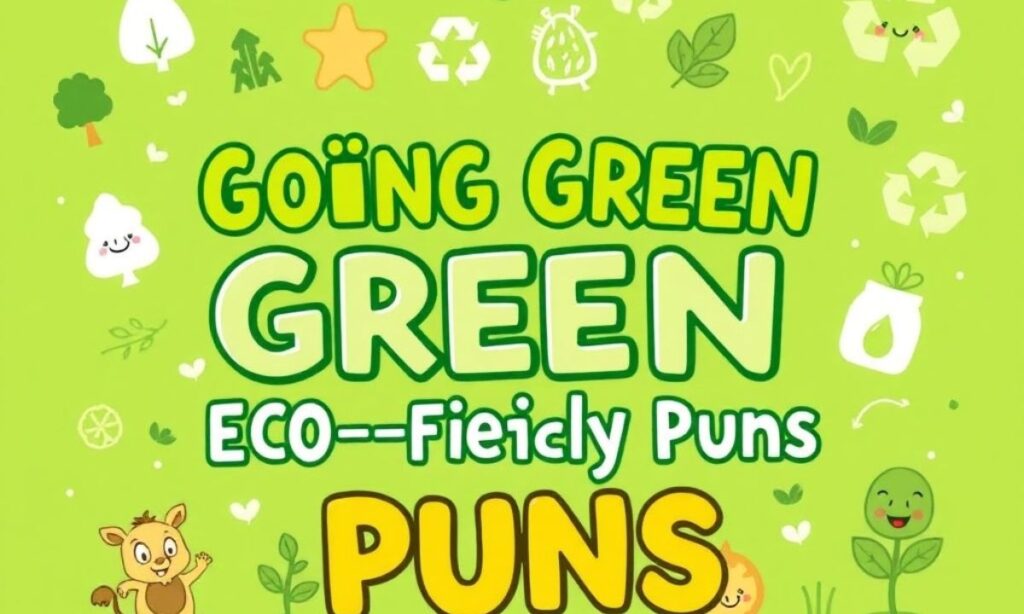 Going Green With ECO-Friendly Puns