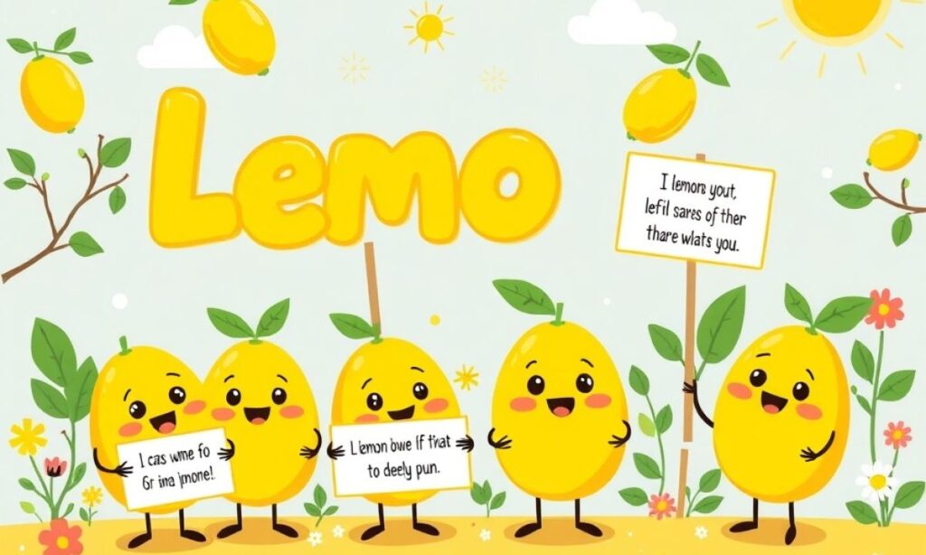Lemon Puns Caption