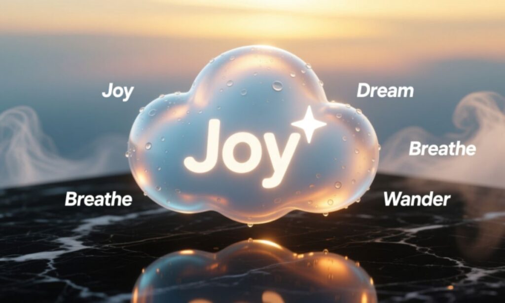 One-Word Cloud Captions for Instagram