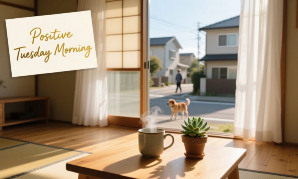 Positive Tuesday Morning Greeting