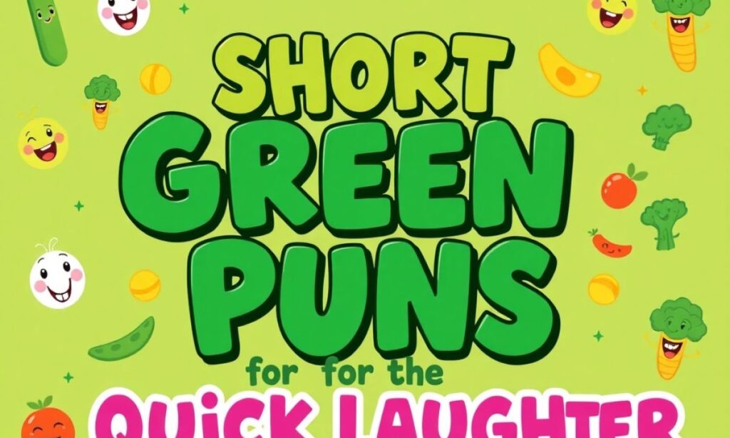 Short Green Puns for Quick Laughter 