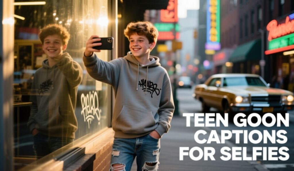 Teen Goon Captions for Selfies 