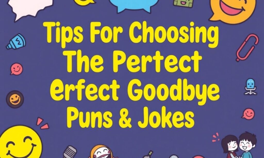 Tips For Choosing The Perfect Goodbye Puns & Jokes