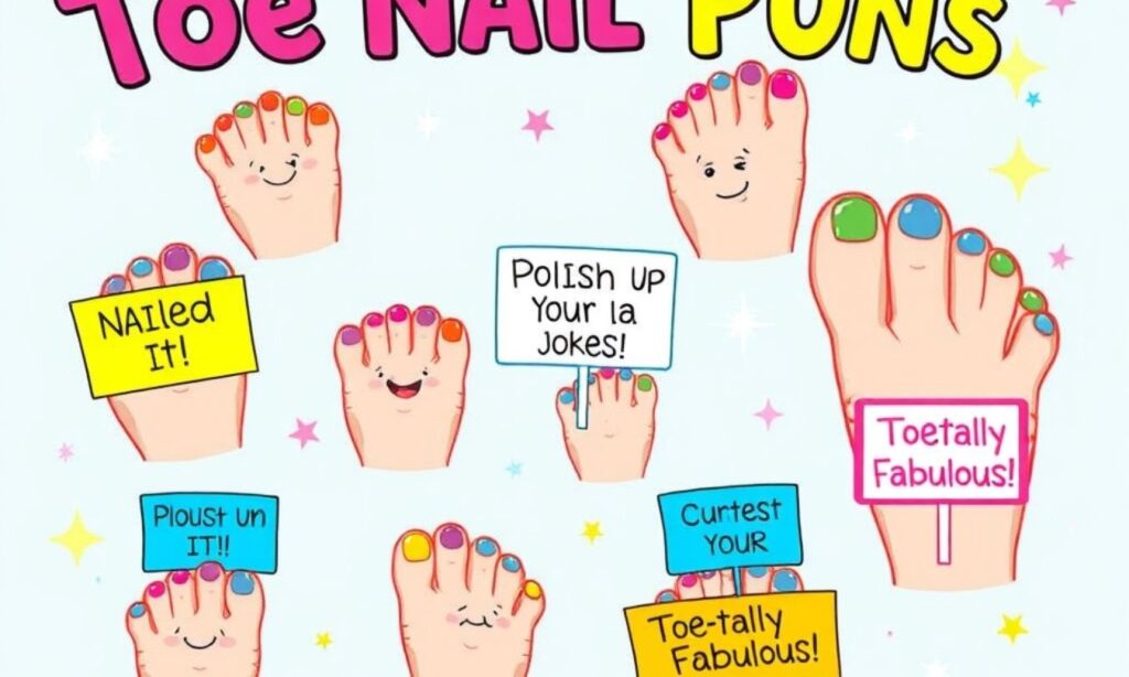 Toe Nail Puns For a Polished Joke
