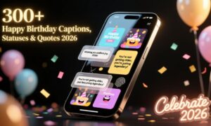 300+ Happy Birthday Captions, Statuses & Quotes 2026