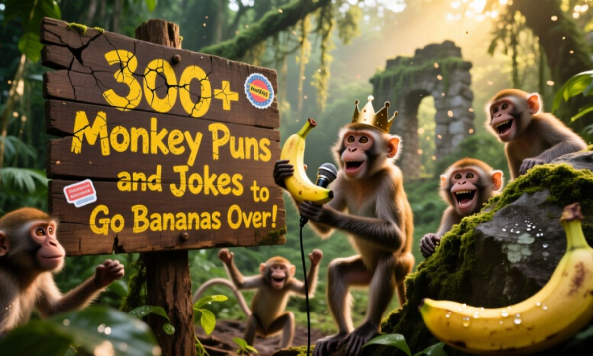 300 + Monkey Puns and Jokes to Go Bananas Over