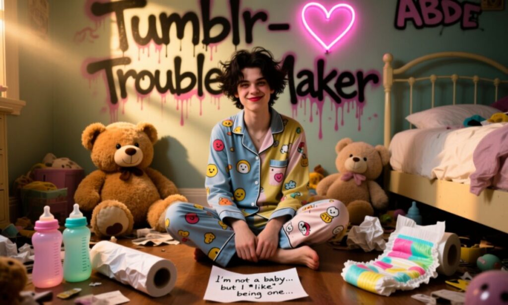 Bratty ABDL Captions for Tumblr Trouble-Makers 