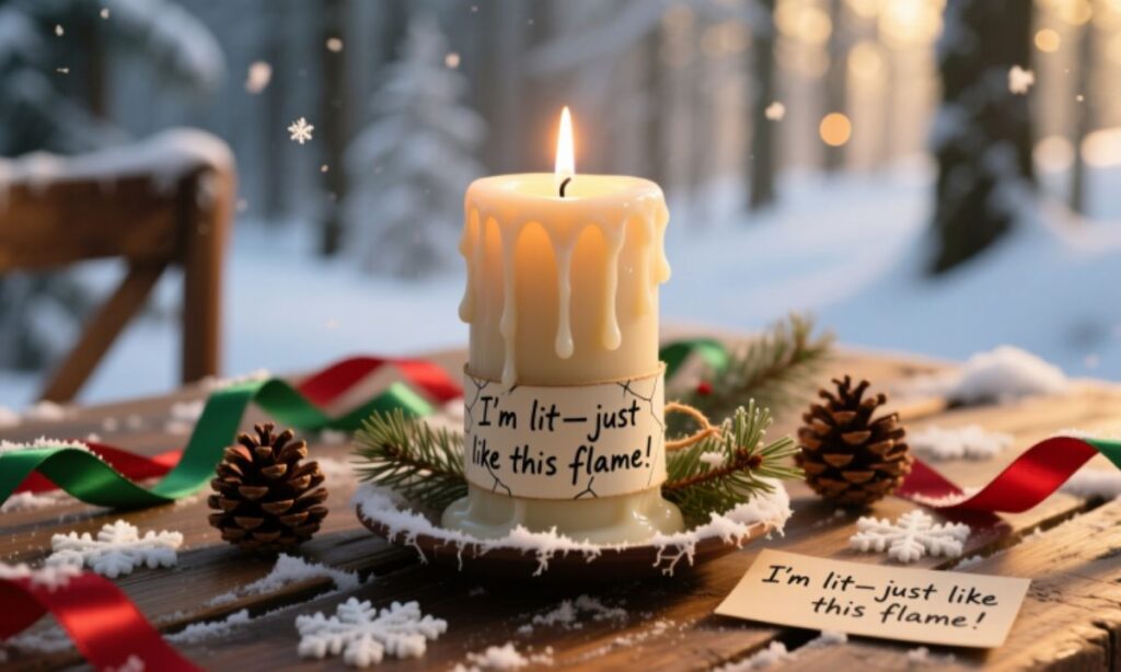 Christmas Candle Puns