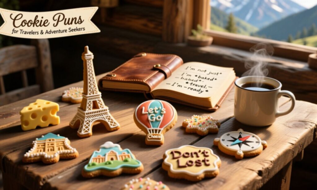 Cookie Puns for Travelers and Adventure Seekers 