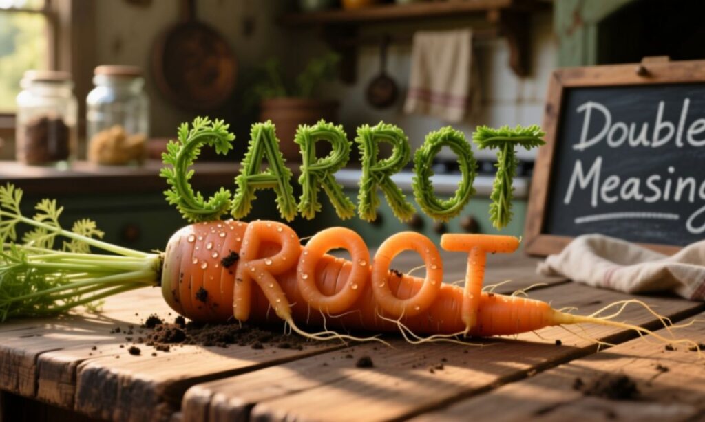 Double Meaning Carrot Word Play 