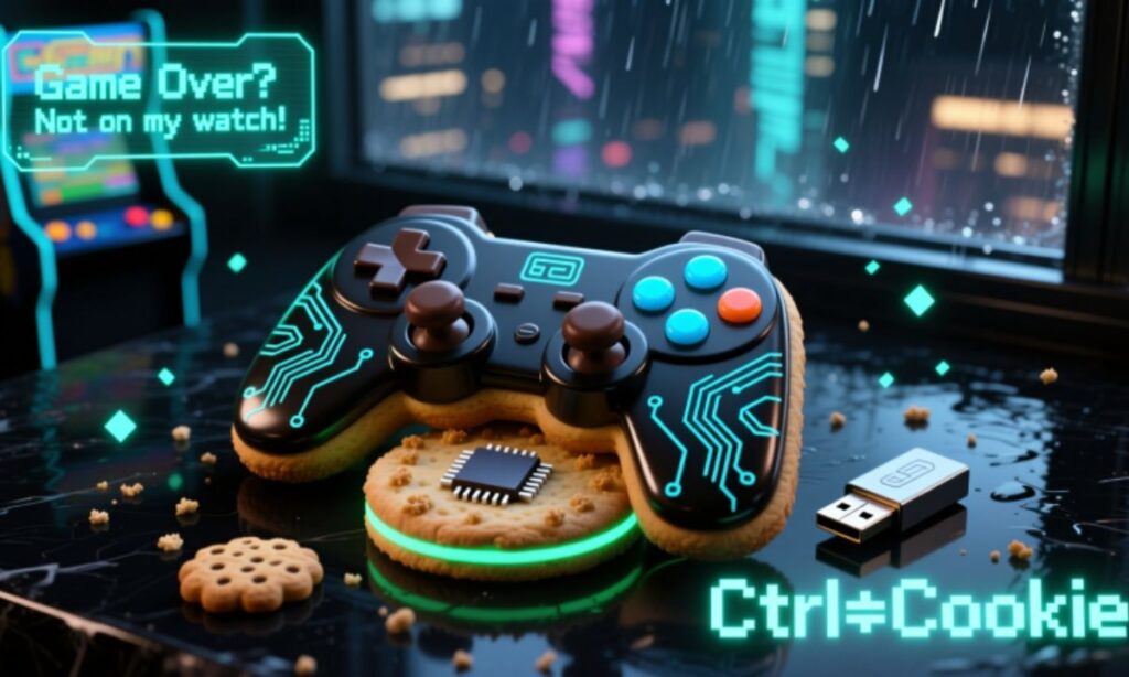 Gaming and Tech Cookie Puns for Digital Players
