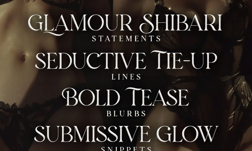 Artistic & Shibari-Inspired Captions