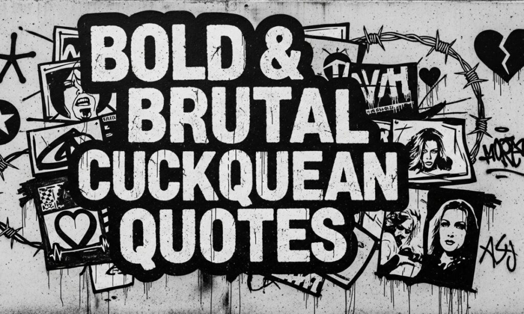 Bold & Brutal Cuckquean Quotes