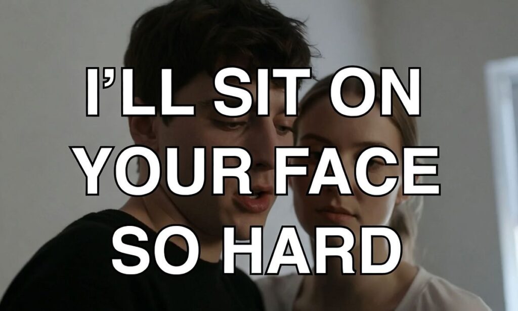 Bold Facesitting Captions