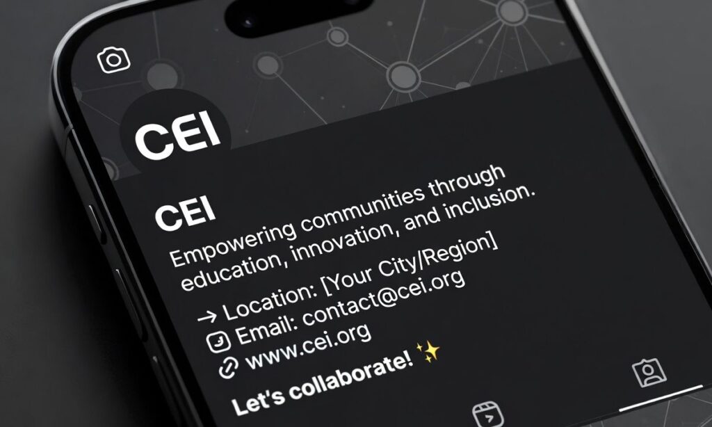 CEI Instagram Bio Ideas
