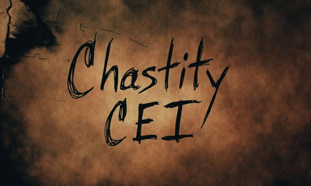 Chastity CEI Caption