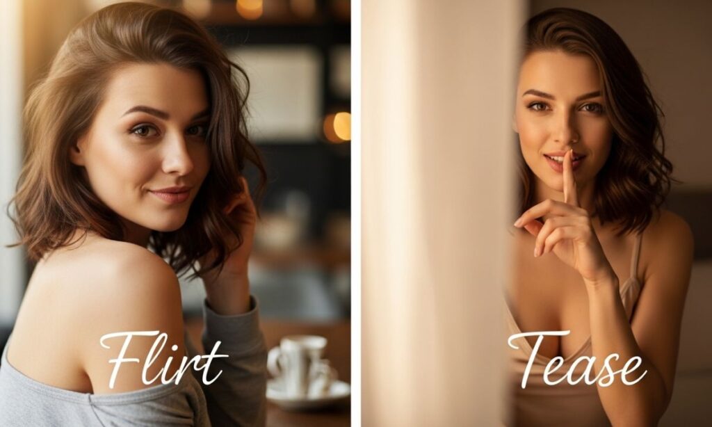 Flirt-Tease Combo Captions