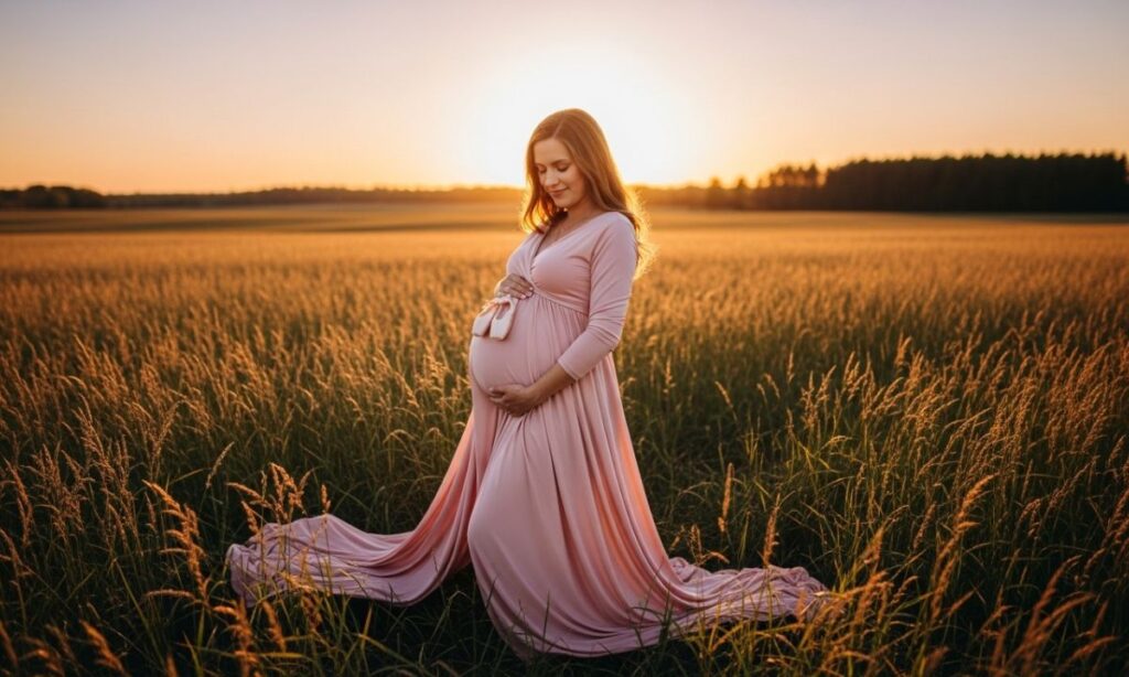 Maternity Shoot Captions for Instagram for Baby Girl
