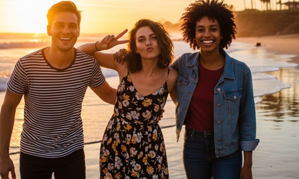 Short instagram captions for trio friends