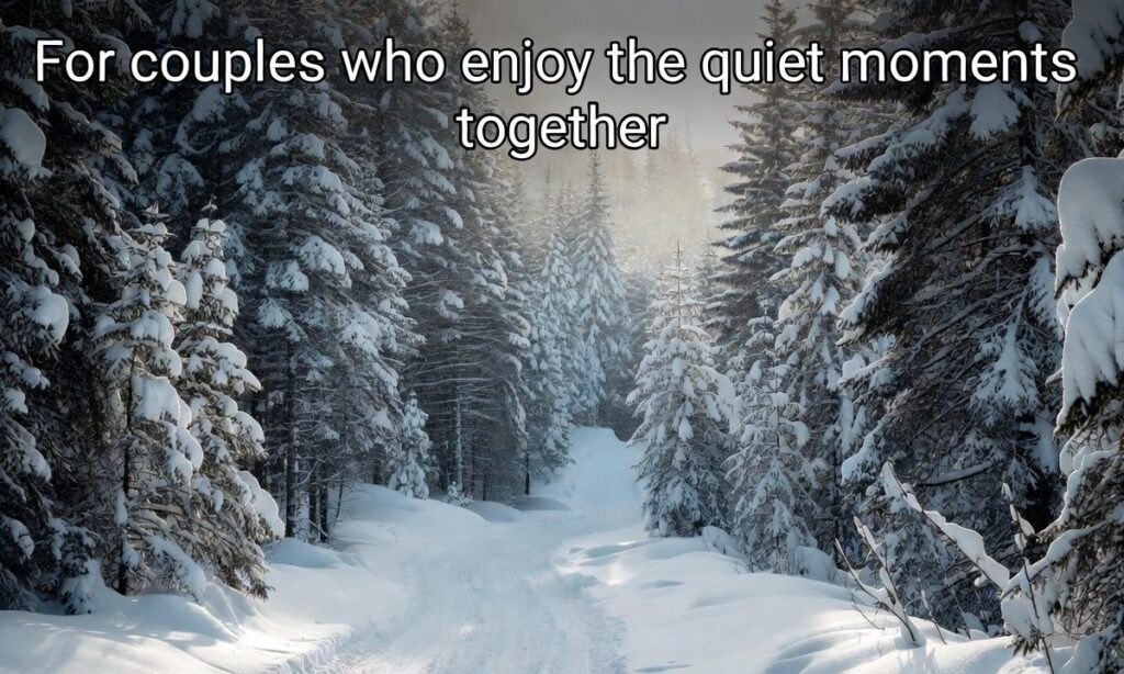 Snow Caption for Couples
