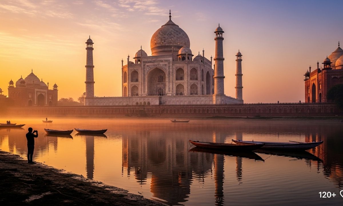 120 + taj mahal instagram captions