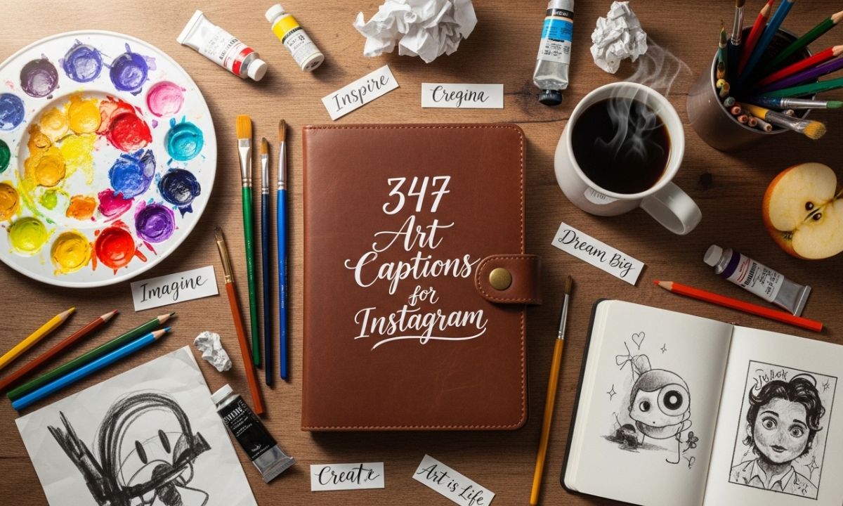 347 + Art Captions for Instagram That Ignite Creative Soul