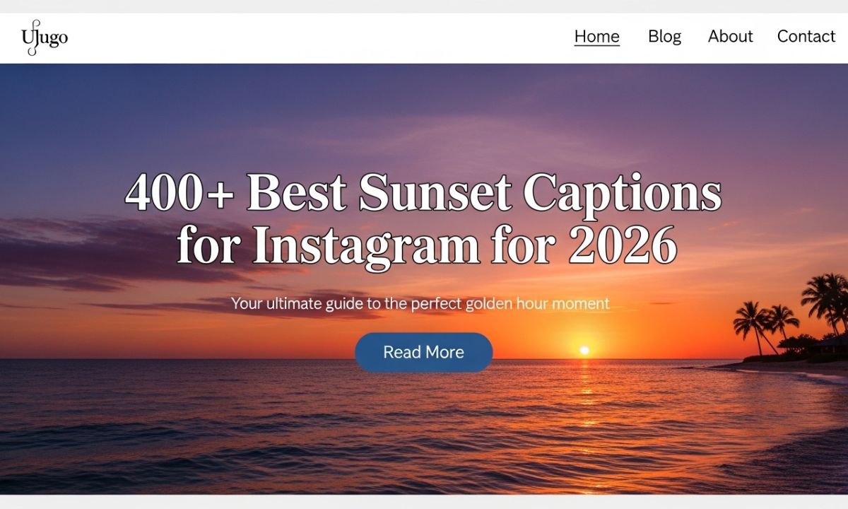 400 + Best Sunset Captions for Instagram for 2026