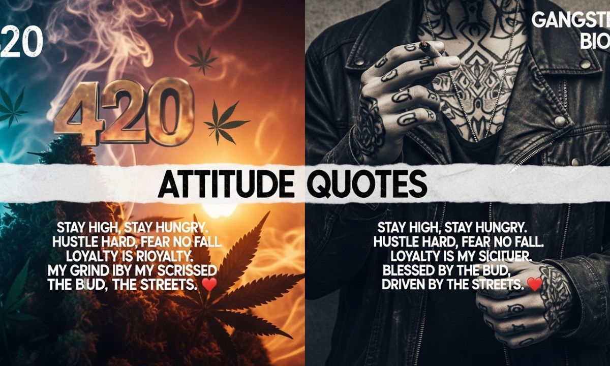 420 + Gangster Bio for Instagram – Unique & Killer Attitude Quotes