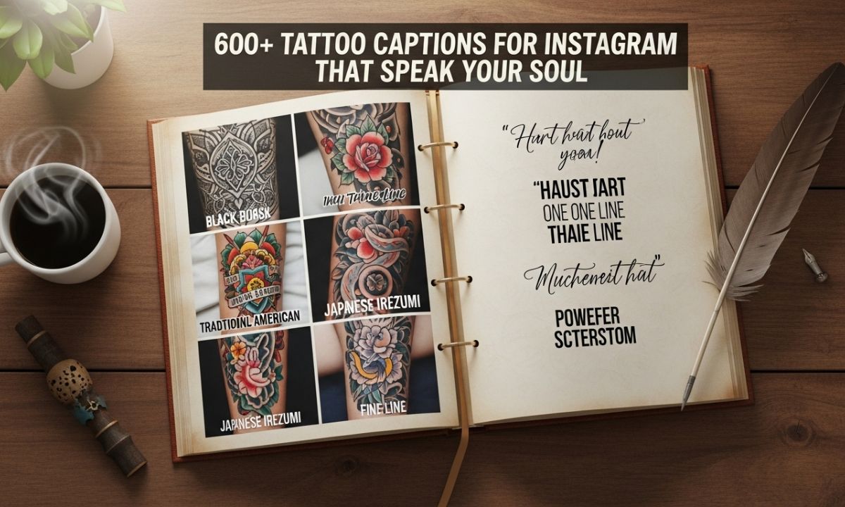 600 + Tattoo Captions for Instagram That Speak Your Soul