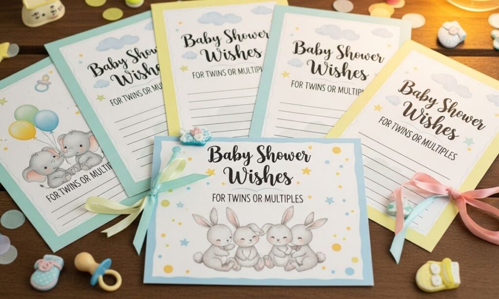 Baby Shower Wishes for Twins or Multiples