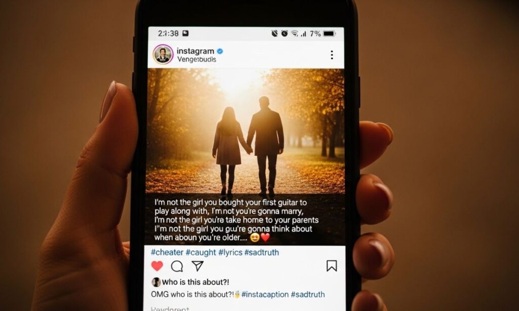 Cheating Instagram Captions with Lyrics)