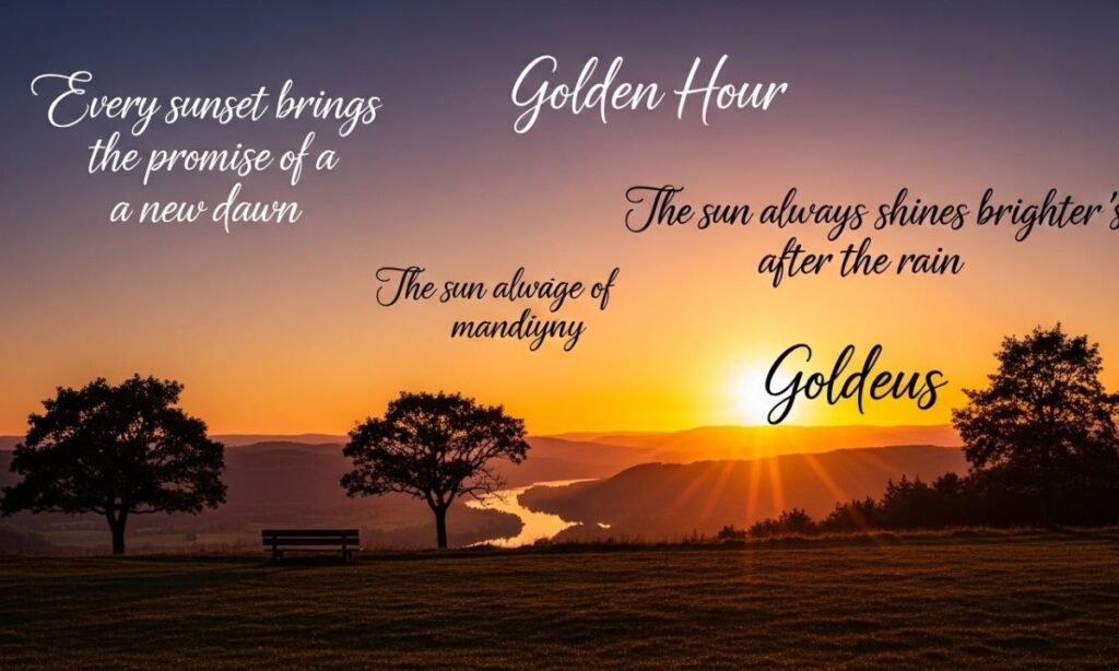 Golden Hour Sunset Quotes
