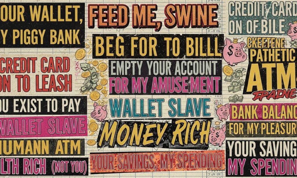 Humiliating & Degrading Phrases for Paypigs