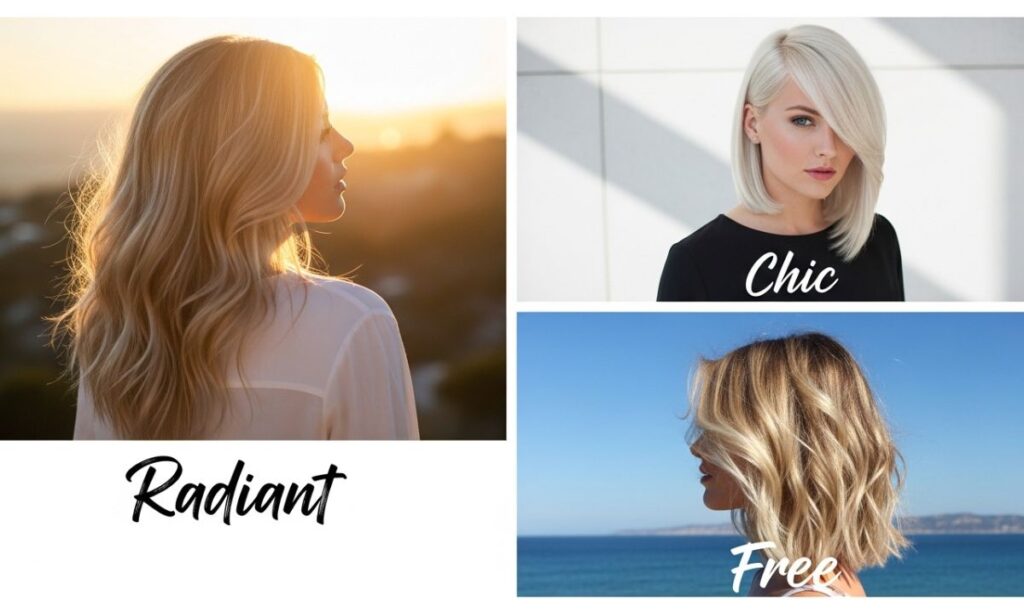 One Word Blonde Hair Captions for Instagram