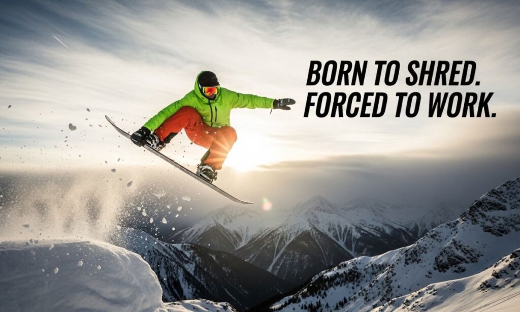 Savage Snowboarding Captions for Instagram