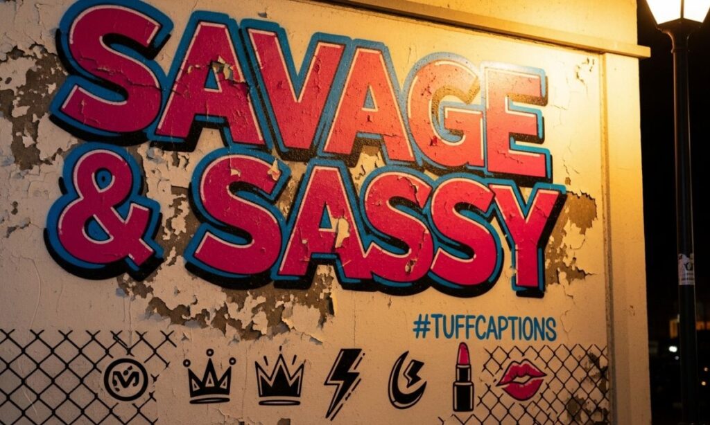 Savage and Sassy Tuff Instagram Captions