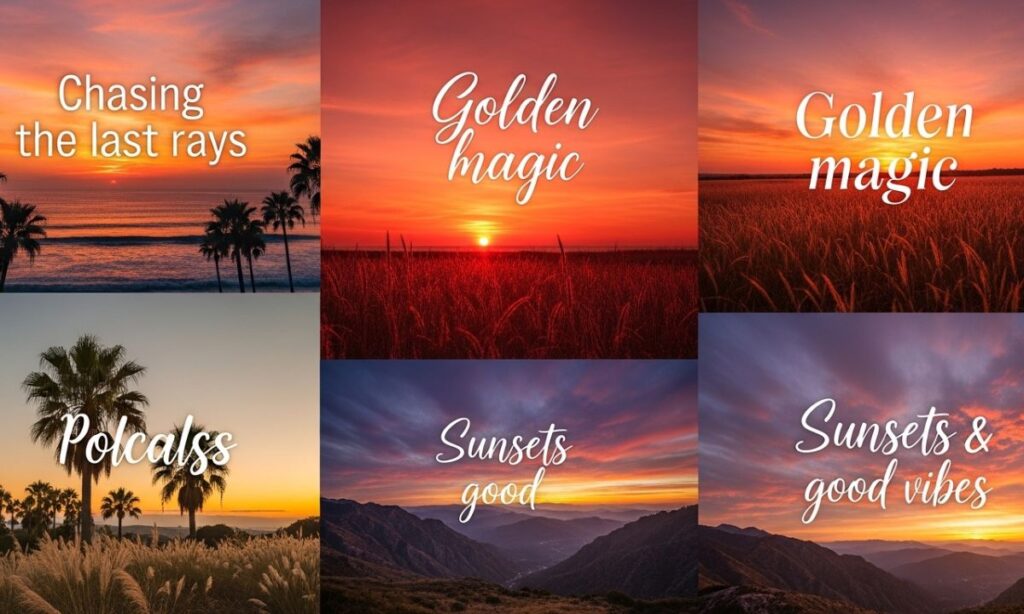 Sunset Vibes Instagram Captions