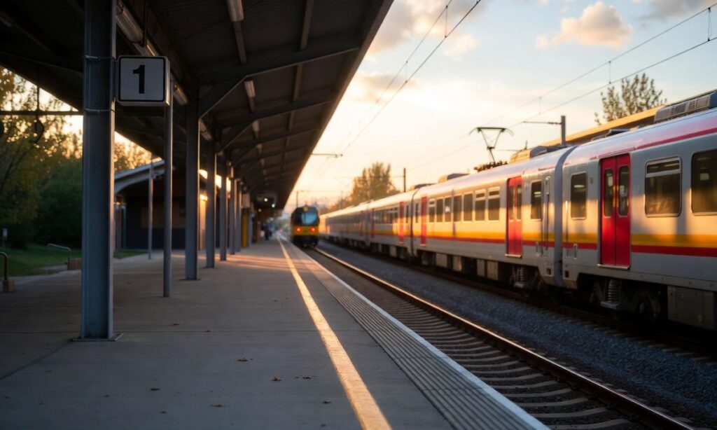 Waiting for Train Captions for Instagram