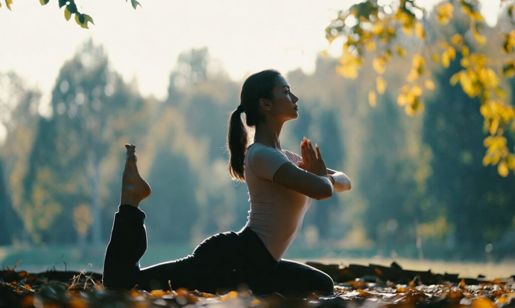 Yoga and Stretching Captions